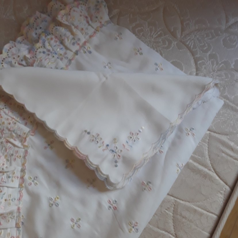 fisto nakışlı masa örtüsü ve 12 mendili - Görsel 2