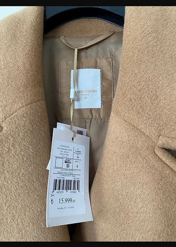 Pierre Cardin Kahverengi Çift Düğmeli Kaban