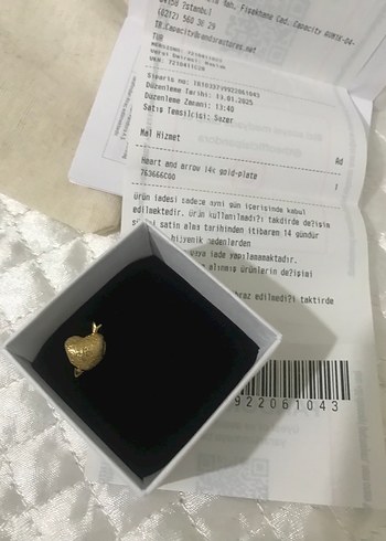 Altın Renkli Pandora Kalp Figürlü Charm - Görsel 10