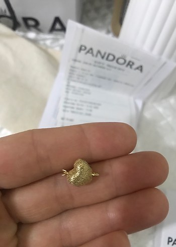 Altın Renkli Pandora Kalp Figürlü Charm - Görsel 14