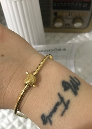 Altın Renkli Pandora Kalp Figürlü Charm - Görsel 4