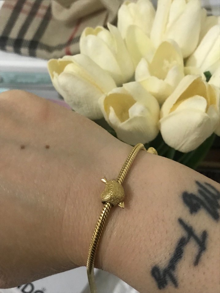 Altın Renkli Pandora Kalp Figürlü Charm - Görsel 5