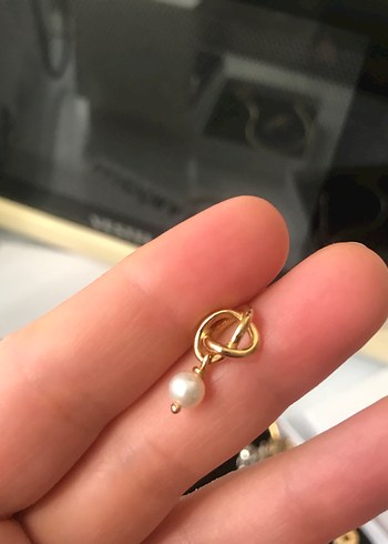 Boncuklu Altın Renkli Bohem Charm - Görsel 8