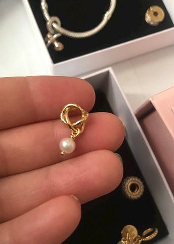 Boncuklu Altın Renkli Bohem Charm - Görsel 12