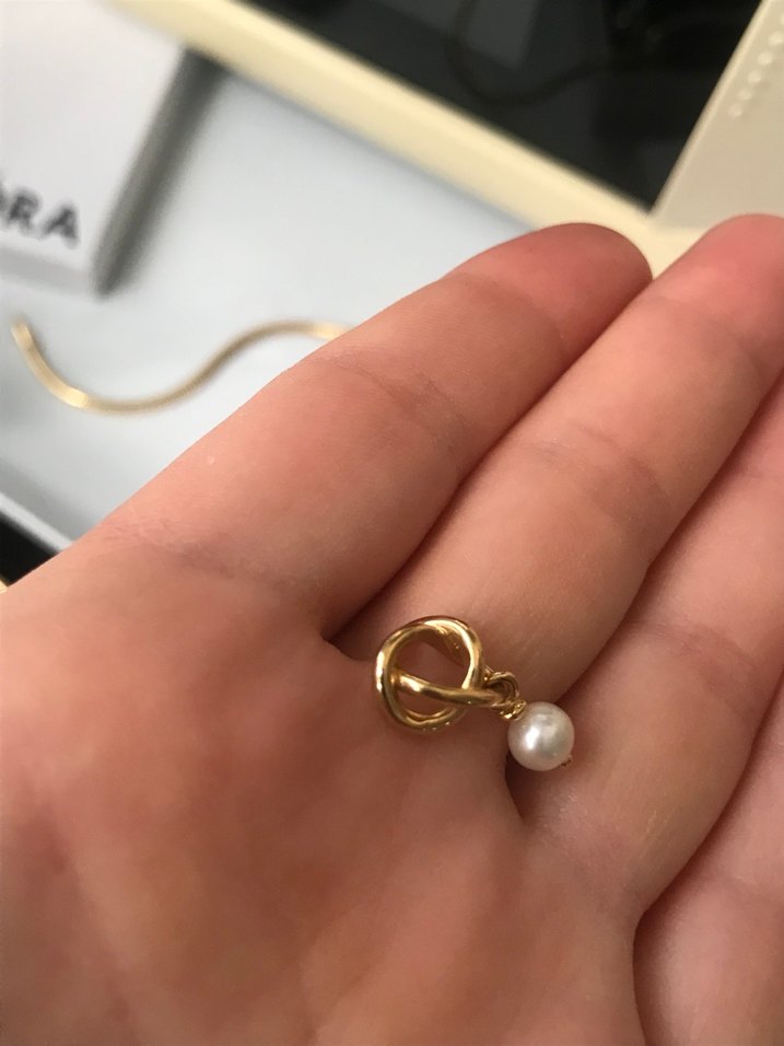 Boncuklu Altın Renkli Bohem Charm - Görsel 4