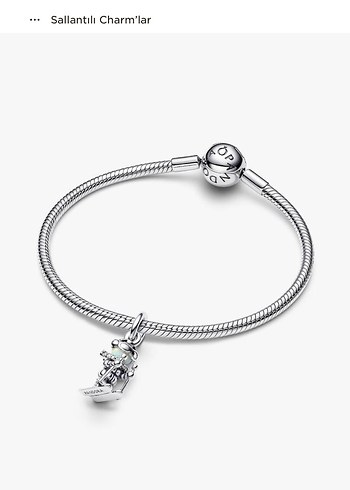 Boncuk Detaylı Kayakçı Kadın Charm - Görsel 7