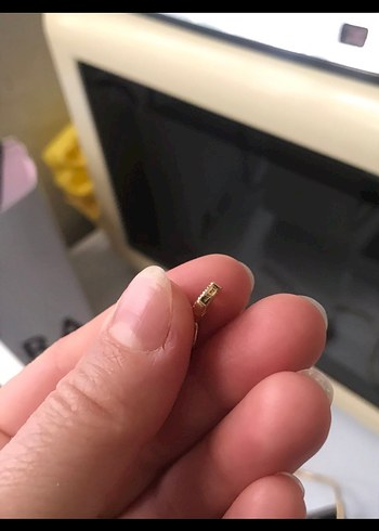 Altın Zincir Detaylı Mini Çapa Charm - Görsel 4