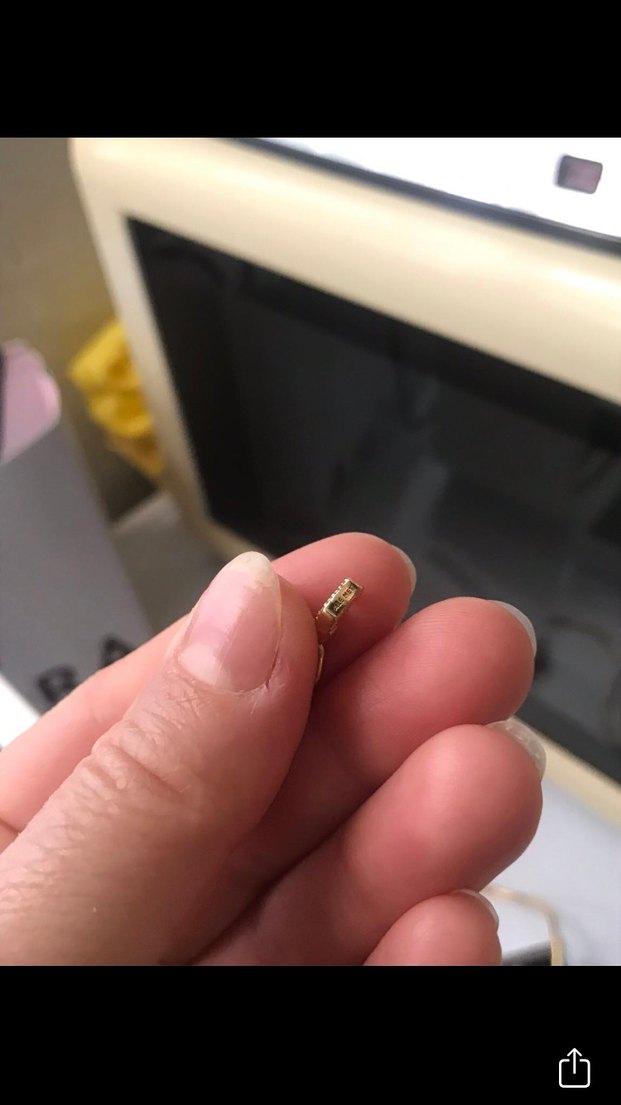 Altın Zincir Detaylı Mini Çapa Charm - Görsel 4