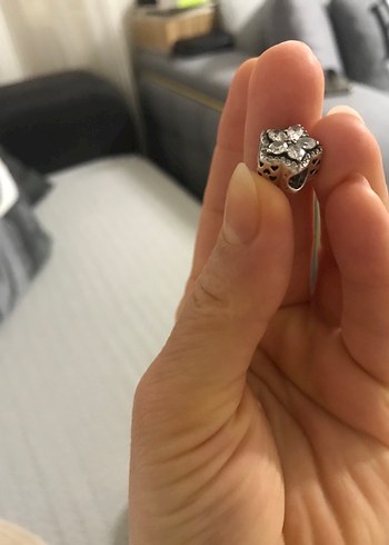 Düğmeli Yılan Desenli Bohem Kadın Yüzük - Görsel 3