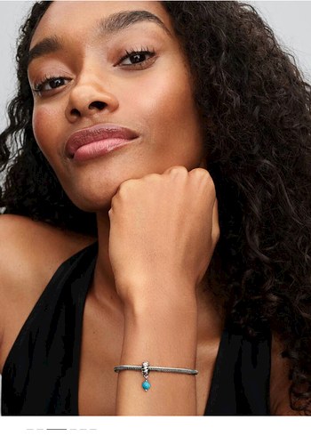 Turkuaz Boncuklu Sallantılı Charm - Görsel 4