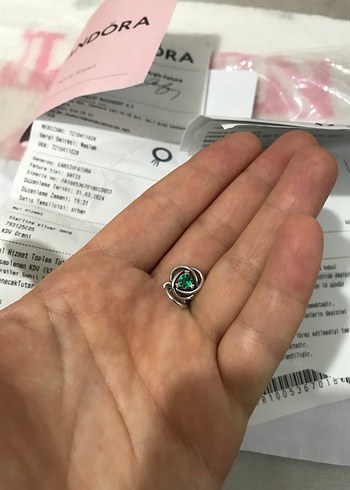 Yeşil Baskılı Bohem Kadın Charm - Görsel 17