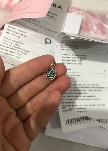 Yeşil Baskılı Bohem Kadın Charm - Görsel 18