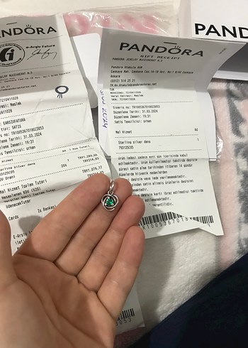 Yeşil Baskılı Bohem Kadın Charm - Görsel 2