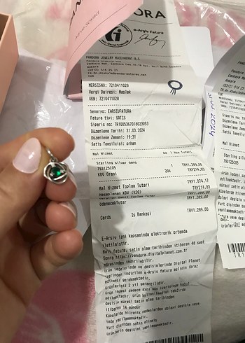 Yeşil Baskılı Bohem Kadın Charm - Görsel 4