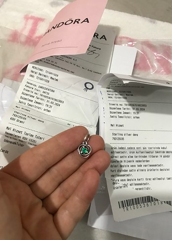 Yeşil Baskılı Bohem Kadın Charm - Görsel 20