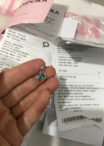 Yeşil Baskılı Bohem Kadın Charm - Görsel 19