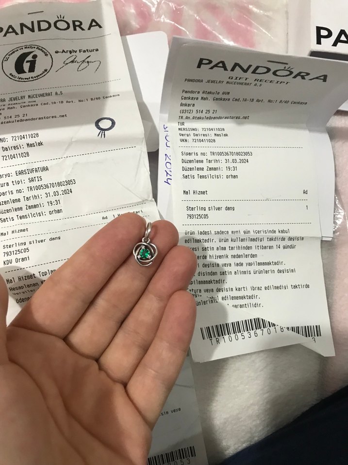 Yeşil Baskılı Bohem Kadın Charm - Görsel 3