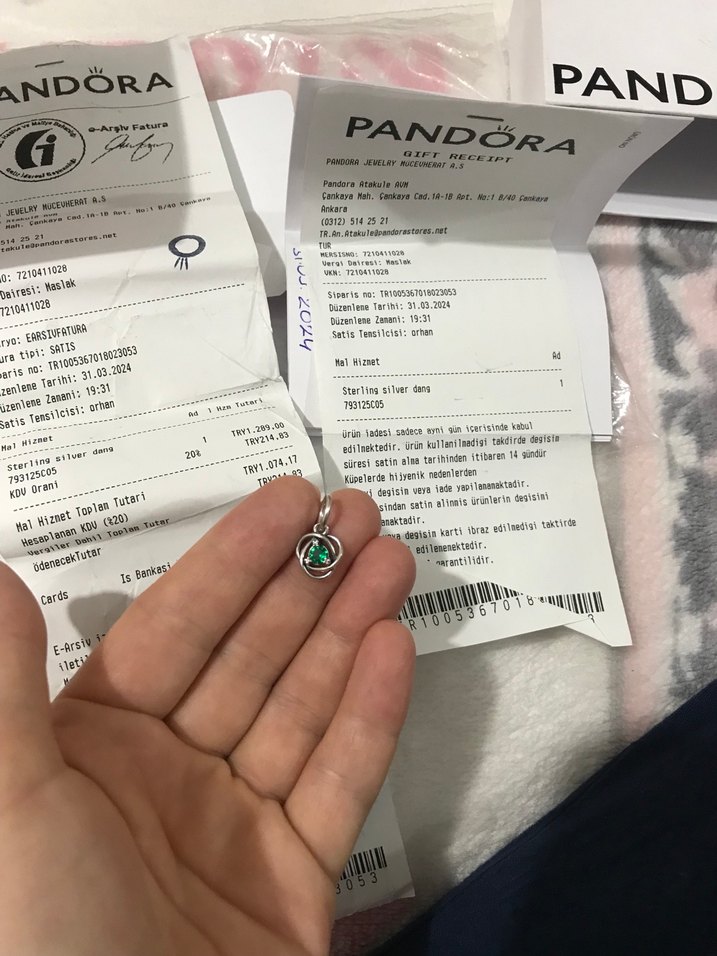 Yeşil Baskılı Bohem Kadın Charm - Görsel 2