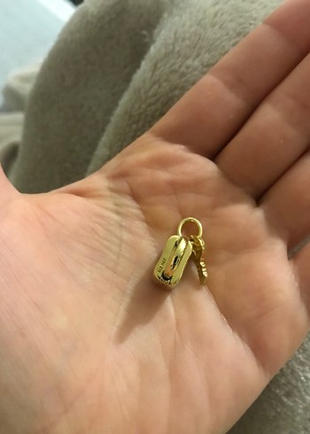 Zincir Detaylı Altın Renkli Kadın Bileklik - Görsel 6