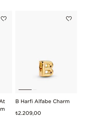 Orjinal Pandora B Harfi charm - Görsel 7