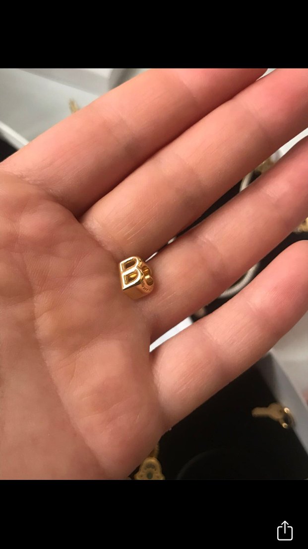 Orjinal Pandora B Harfi charm - Görsel 4