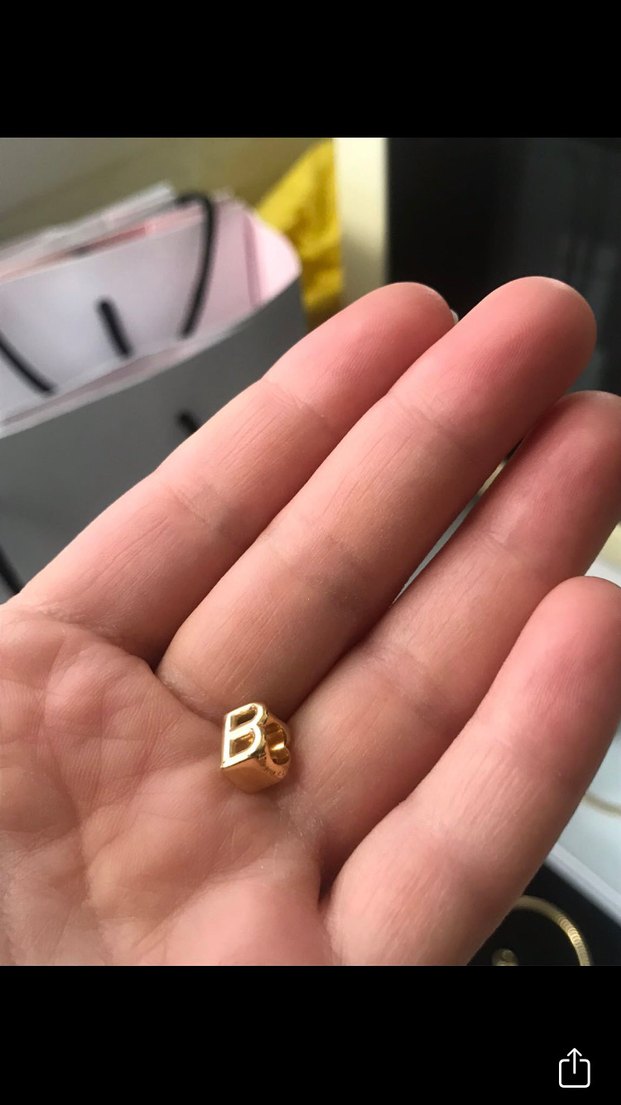 Orjinal Pandora B Harfi charm - Görsel 2