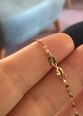 Zincir Detaylı Parlak Altın Kadın El Zinciri - Görsel 5