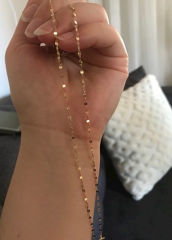 Zincir Detaylı Parlak Altın Kadın El Zinciri - Görsel 14