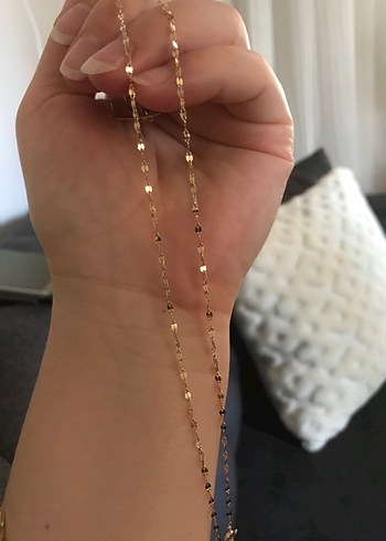 Zincir Detaylı Parlak Altın Kadın El Zinciri - Görsel 15