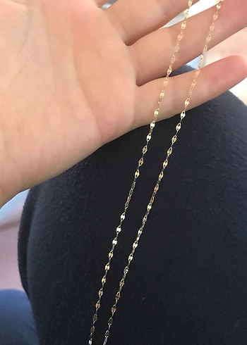 Zincir Detaylı Parlak Altın Kadın El Zinciri - Görsel 11