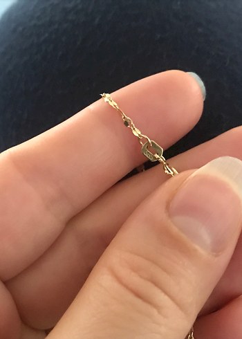 Zincir Detaylı Parlak Altın Kadın El Zinciri - Görsel 4