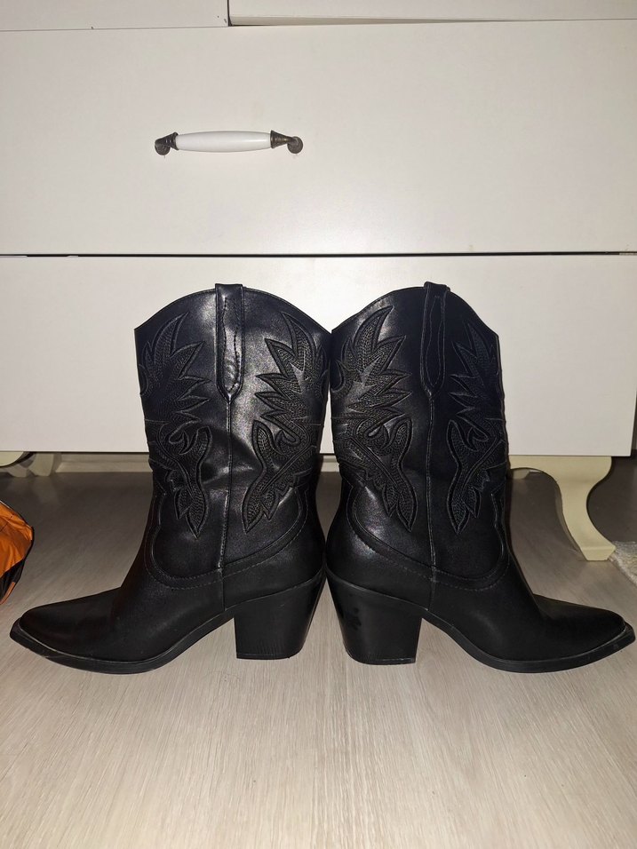 Butigo Siyah Kadın Kovboy Bot - Görsel 2