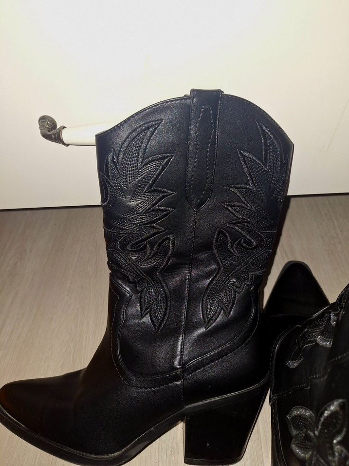 Butigo Siyah Kadın Kovboy Bot - Görsel 3