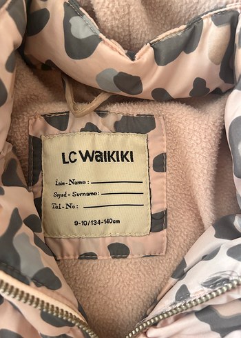 LCW kürklü Leopar Desenli Kız Mont - Görsel 3