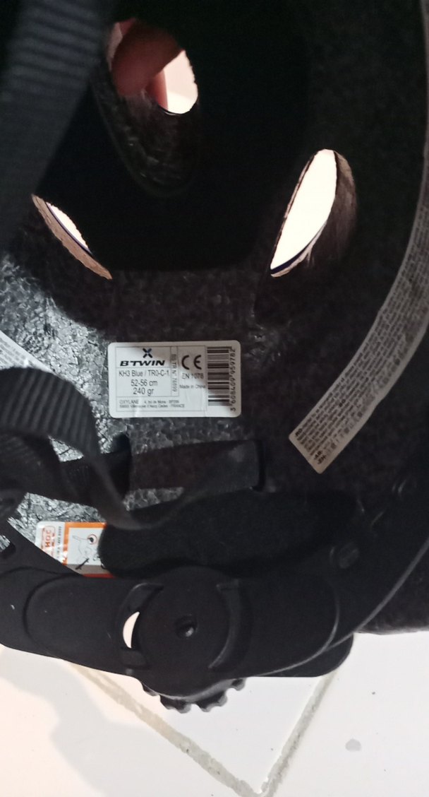 Mavi Biker Stil Plastik Motosiklet Kaskı - Görsel 3