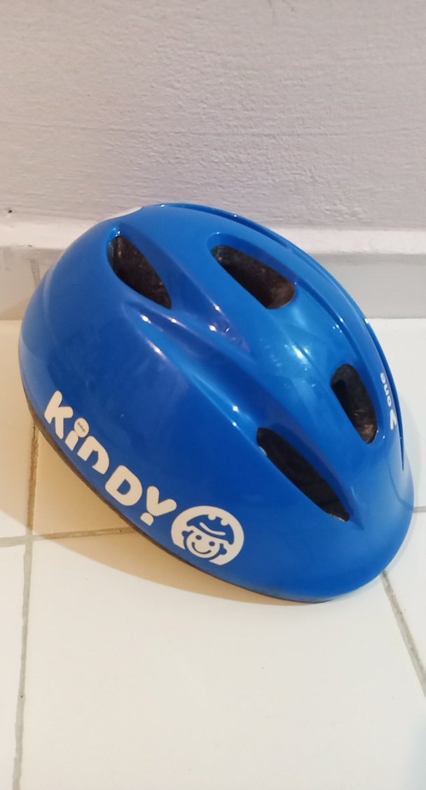 Mavi Biker Stil Plastik Motosiklet Kaskı - Görsel 2