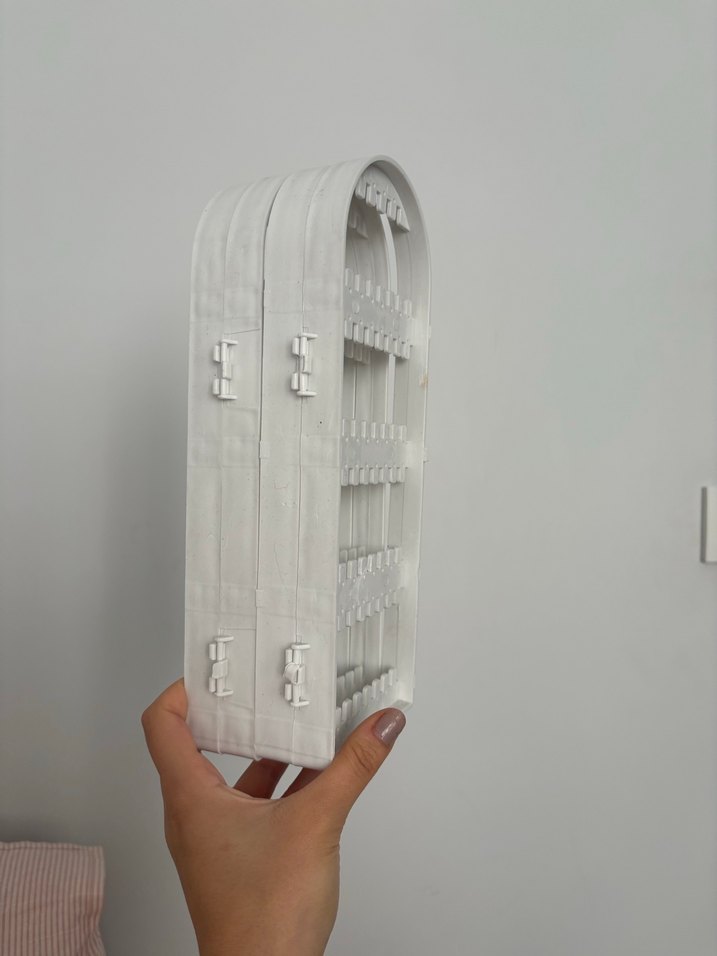 Katlanabilir Beyaz Takı Organizeri - Görsel 3