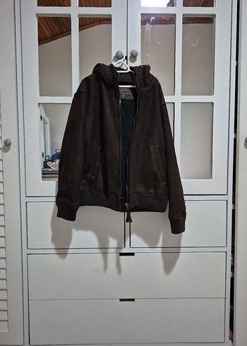 Kahverengi Süet Fermuarlı Erkek Ceket - Görsel 3