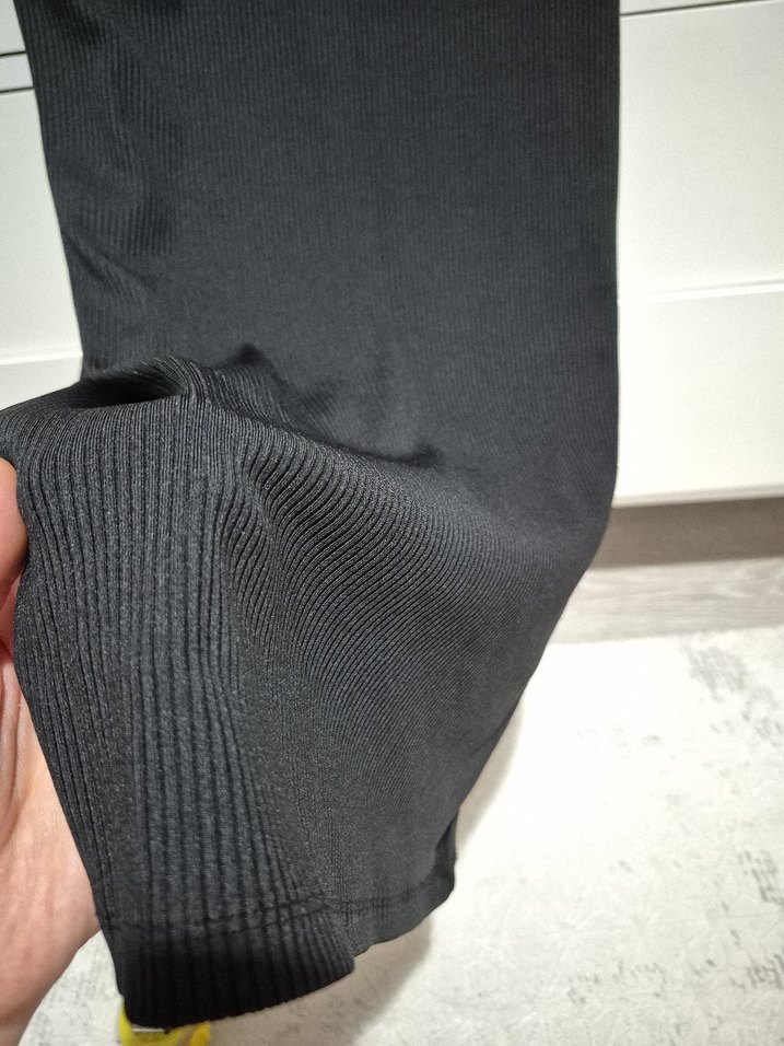 Siyah V Yaka Uzun Kadın Elbise - Görsel 5