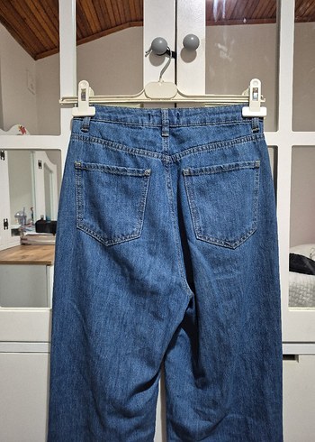 Mavi Midi Boy Kadın Denim Pantolon - Görsel 5