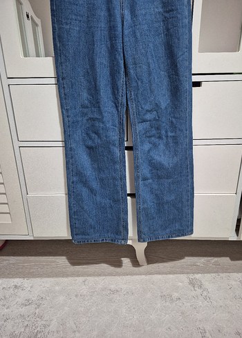 Mavi Midi Boy Kadın Denim Pantolon - Görsel 3