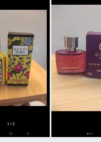 Gucci Flora ve Guilty Kadın Parfüm Seti 5 ml