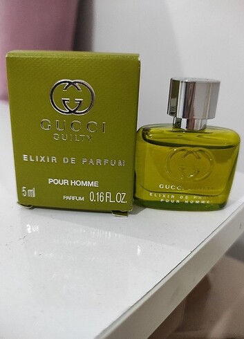 Gucci elixir erkek parfümü ,5 ml sıfır ve orijinaldir ????