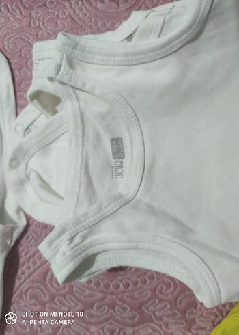 Chicco Beyaz Pamuklu Kolsuz Bebek Body - Görsel 7