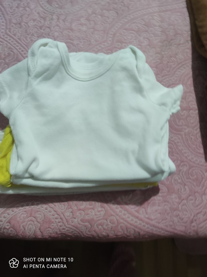 Chicco Beyaz Pamuklu Kolsuz Bebek Body - Görsel 5