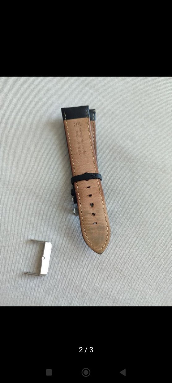 Saat Kayışı Kordonu 24Xl Siyah - Görsel 2