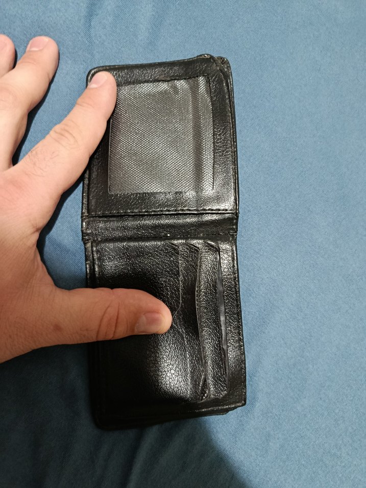 Erkek Hakiki Deri Cüzdan Siyah Carlino - Görsel 3