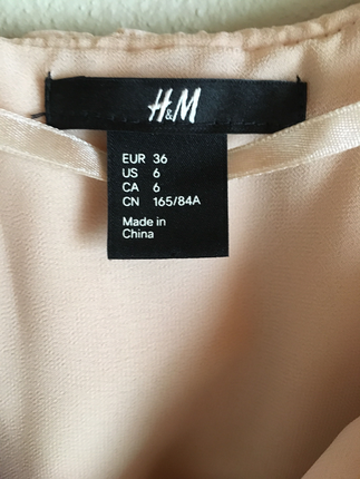 H&M Toz pembe üst