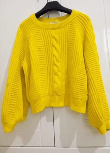 Sarı sweatshirt 