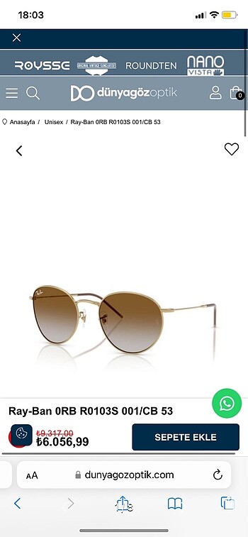 Rayban round